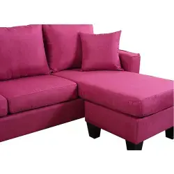 New Arrival Office Furniture 1+1+3 Sofa Set Designs Modern Purple Fabric Modular Couch Sectional Sofa