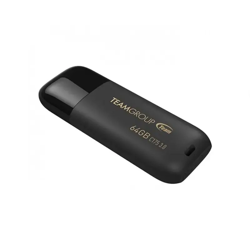 TEAMGROUP C175 128GB 2 Pack USB 3.2 Gen 1 (USB 3.1/3.0) Read 100MB/s Flash Thumb Drive, External Data Storage Memory Stick Compatible with Computer/Laptop Matte Black TC1753128GB22