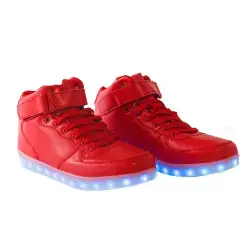 Kids Light Up Shoes with USB Charging Flashing LED Sneakers High Top Luminous Dancing Shoe for Boys and Girls Child Unisex