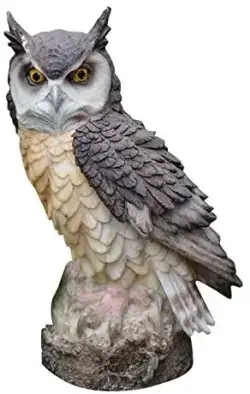 The Noble Collection Harry Potter Hedwig Sculpture - 9.5in (24cm) Hand Painted Resin Snowy Owl Statue - Officially Licensed Film Set Movie Props Gifts