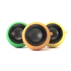 Portable Bluetooth speakers are designed to be compact and easy to carry, often featuring built-in straps or carabiners