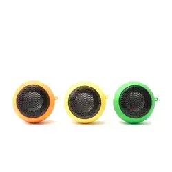 Portable Bluetooth speakers are designed to be compact and easy to carry, often featuring built-in straps or carabiners