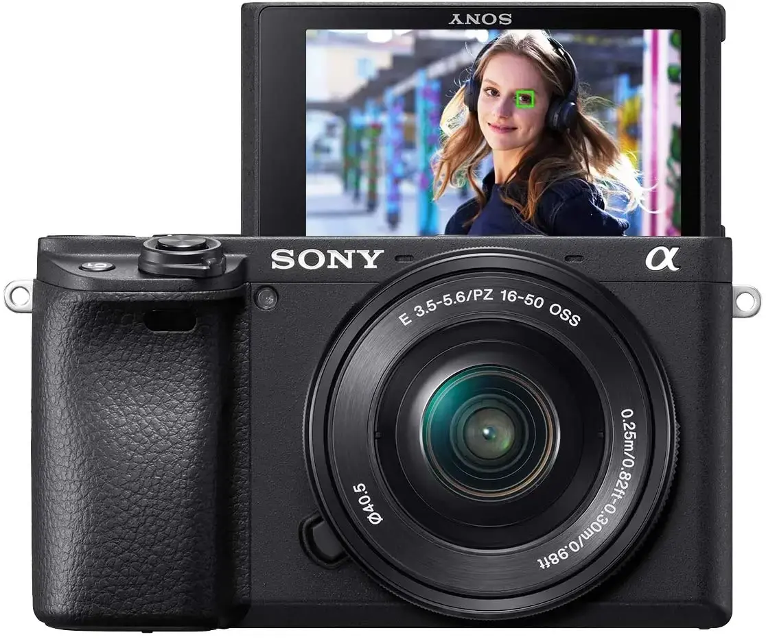 Sony Alpha a6400 Mirrorless Camera: Compact APS-C Interchangeable Lens Digital Camera with Real-Time Eye Auto Focus, 4K Video, Flip Screen & 18-135mm Lens - E Mount Compatible Cameras - ILCE-6400M/B