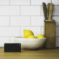 Leeds Mini Bluetooth Speaker #7199-32BK - Isagenix Logo.