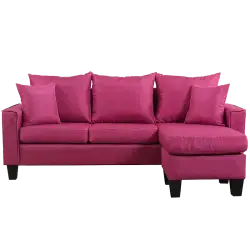 Purple Luxury Modern Sofa Set Single Sola Elegant Furniture for Living Room Modular