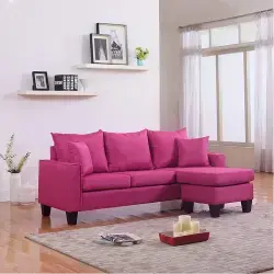 Purple Luxury Modern Sofa Set Single Sola Elegant Furniture for Living Room Modular